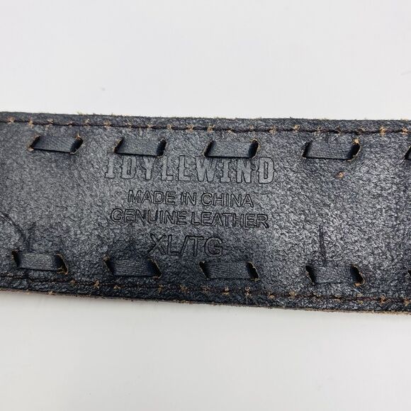 Idyllwind Women XL Boss Lady Buckle Brown Leather Western Hand Tooled Rodeo Belt main image 7